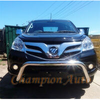 BLACK Steel Nudge Bar for Foton Tunland 2012-2019 (Displayed in Silver Colour)