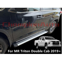 Alloy Side Steps FOR Mitsubishi Triton MR Double Cab 4 Doors 2019+ (S6)