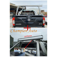 Polished Alloy Ladder Rack with extension bar FOR Mercedes Benz X-Class 17-20