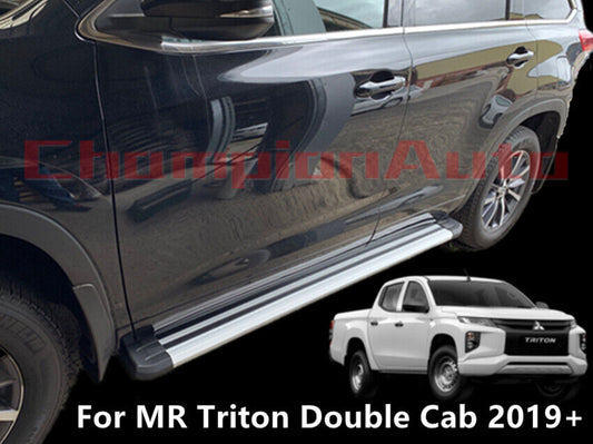 Alloy Side Steps FOR Mitsubishi Triton MR Double Cab 4 Doors 2019+ (S6)