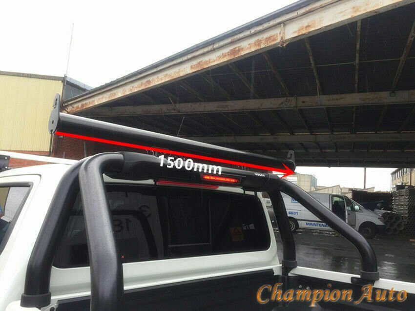 BLACK Alloy Ladder Rack WITH Extension Bar for Ford Ranger 2012-2021