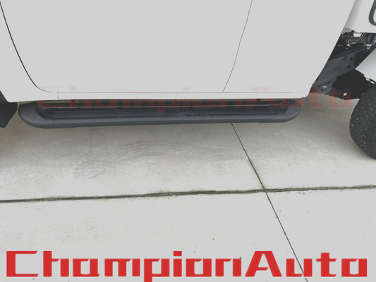 Black Alloy Side Steps For Extra Cab Toyota Hilux WorkMate 2015-2024  (CBB)