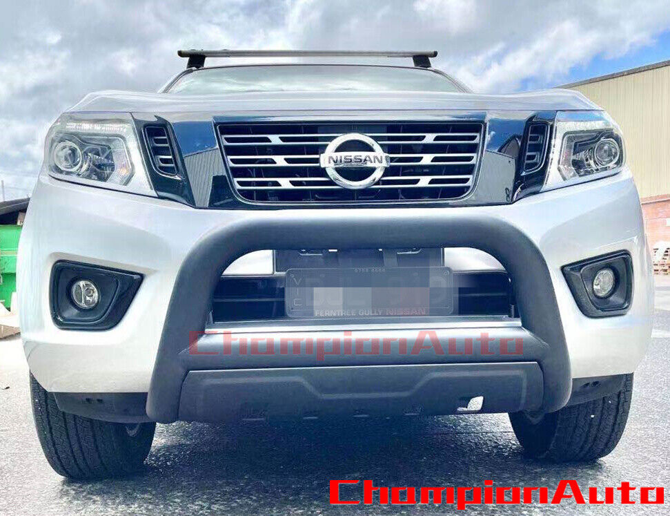 3.5'' Matt Sand Black Steel Nudge Bar for Nissan Navara NP300 D23 2015 - 2020