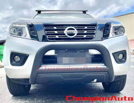 3.5'' Matt Sand Black Steel Nudge Bar for Nissan Navara NP300 D23 2015 - 2020