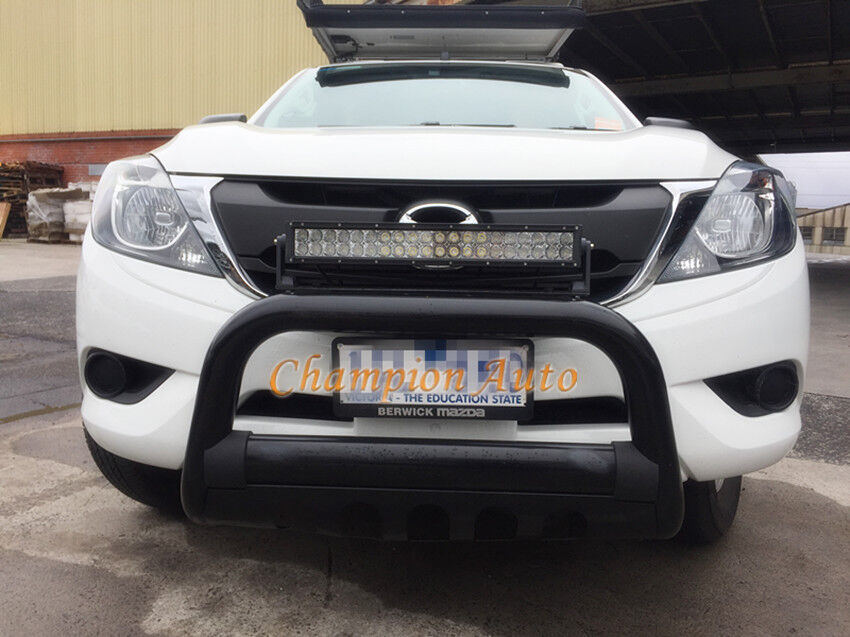 3'' Matt Sandy Black Powder Coated Steel Nudge Bar MAZDA BT50  09/2020-2024