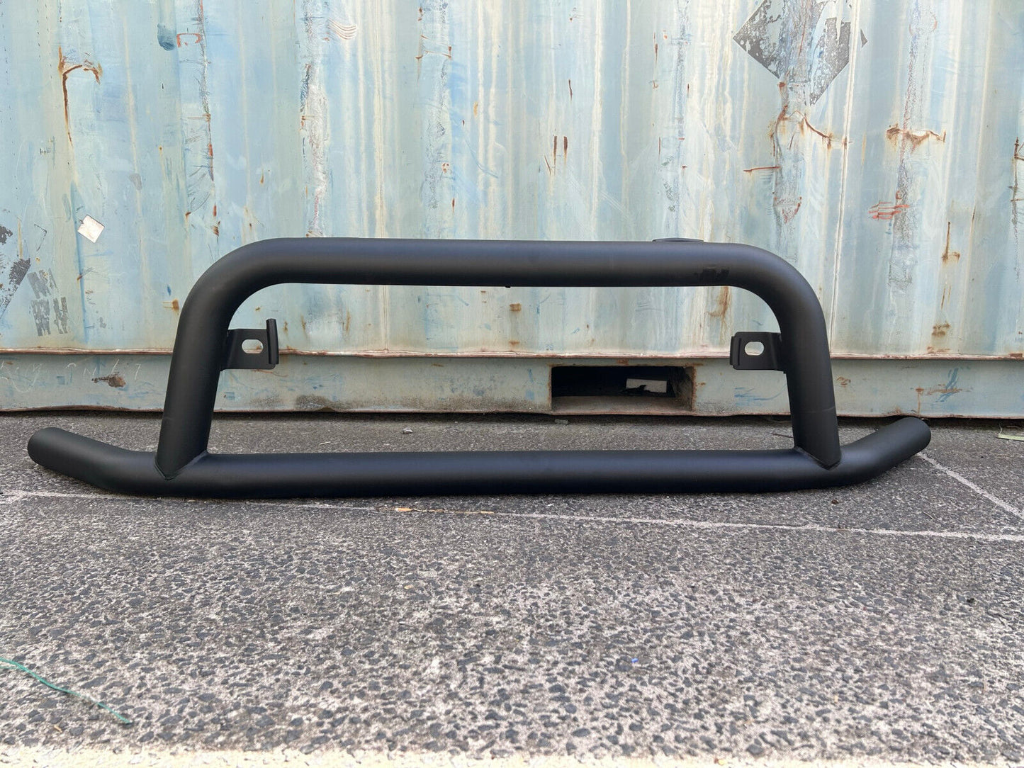 WIDE Matt Black Steel Nudge Bar For the New Toyota Hiace LWB 05/2019- 2024