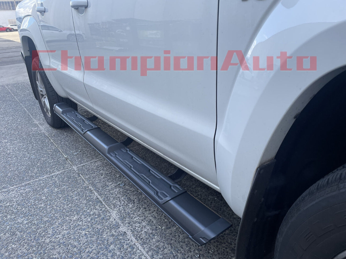 Side Steps for Ford Ranger Dual Cab Black Alloy Side Steps 2011-08/2022 (S8)