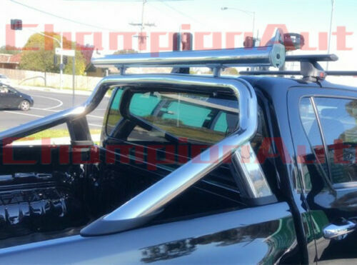 Polished Silver Alloy Ladder Rack + Extension Bar for Mazda BT50 2012-2020