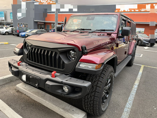 Matte Black ABS Plastic Angry Grille for Jeep Wrangler JL 2019+ ALL models