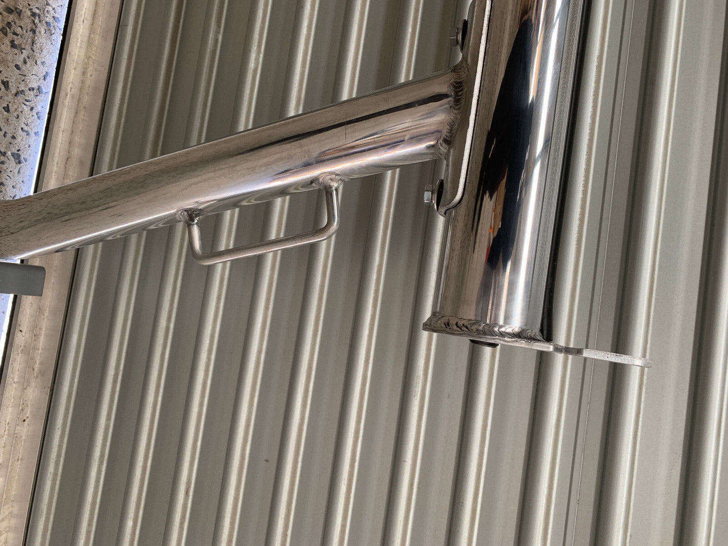 Polished Silver Alloy Ladder Rack + Extension Bar for Toyota Hilux 2000-2014 tub
