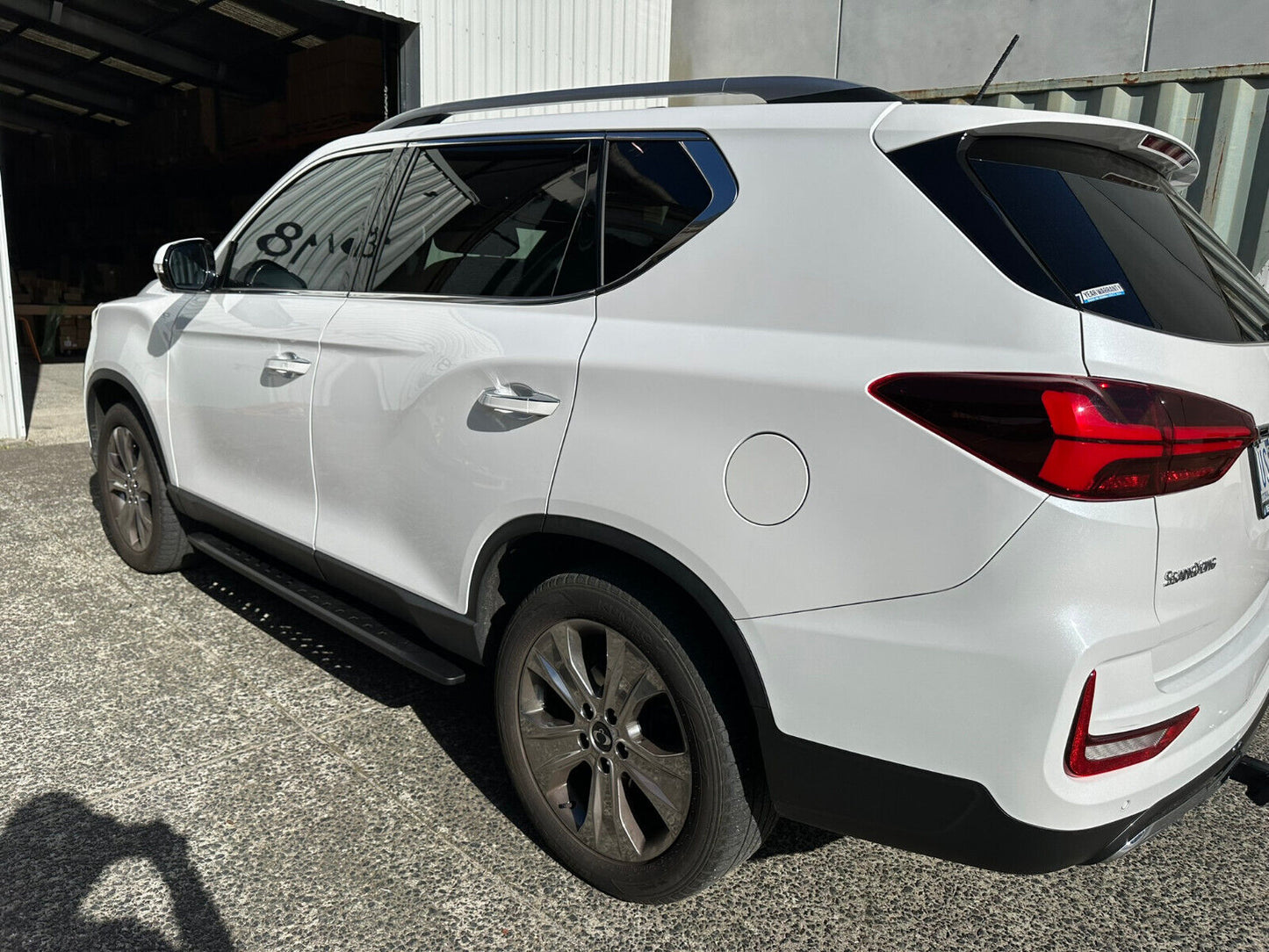 Steel Side Steps Running Boards for SsangYong Rexton 2019-2024 All Models(SHARK)