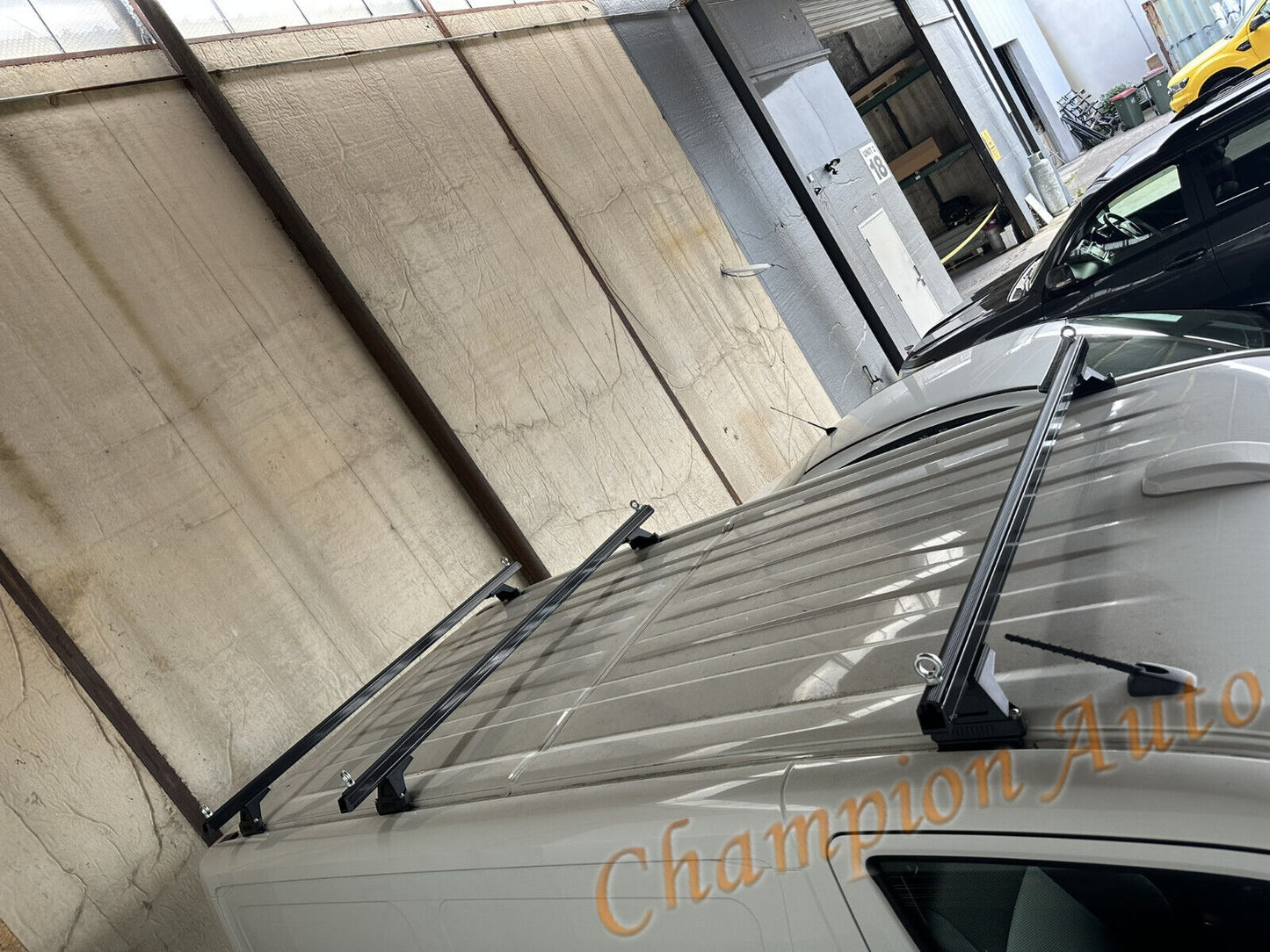 Black HEAVY DUTY Roof Racks Cross Bars X3 for Toyota Hiace LWB 2019-2024