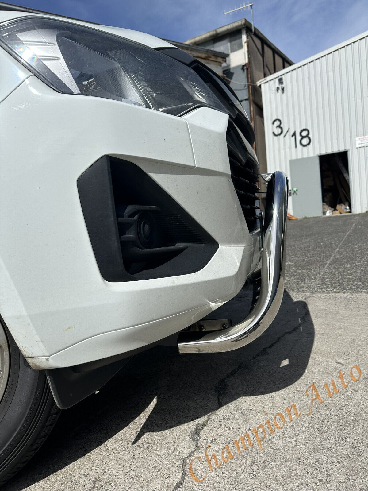 Nudge Bar 3.5'' Oval Stainless Steel Oval FIT Isuzu DMAX D-MAX 9/2020-2024