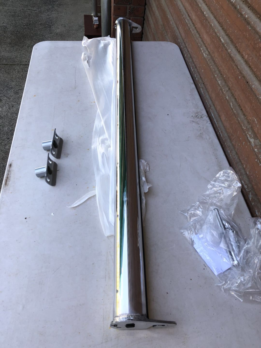 Polished Alloy Adjustable(Height&Width) Ladder Rack + Sport Bars Extension Bar