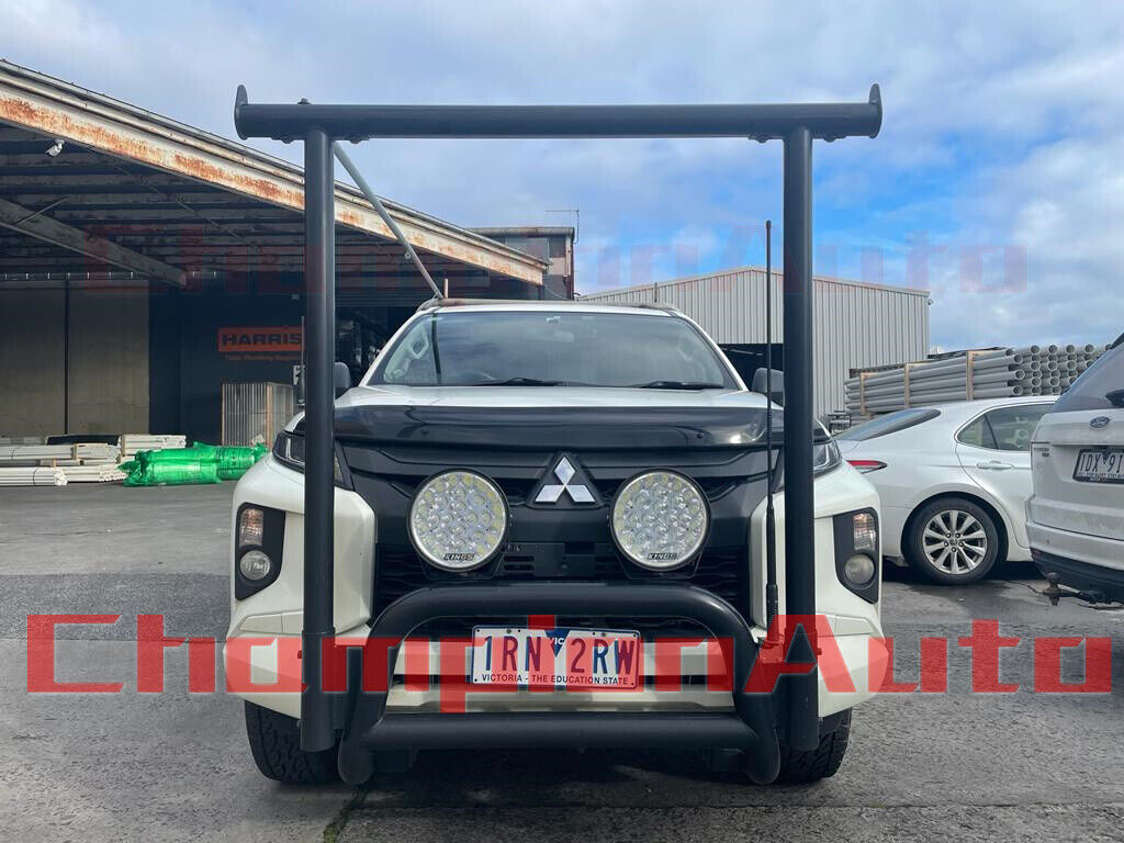 Nudge Bar for Mitsubish Triton MR 2019-2024 with Front Ladder Rack H Rack HFrame
