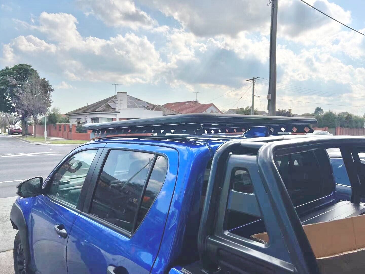 1530x1250mm Alloy Platform FLAT  Roof Rack for Toyota Hilux 2015 - 2024 Dual Cab