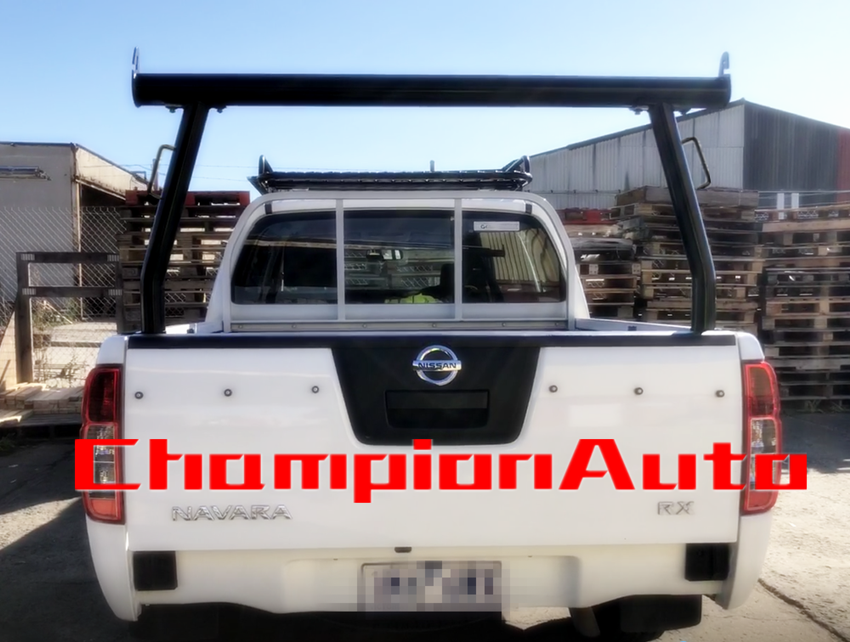 Black Alloy Ladder Rack with extension bar for Mazda BT50 BT-50 2021+ TUB