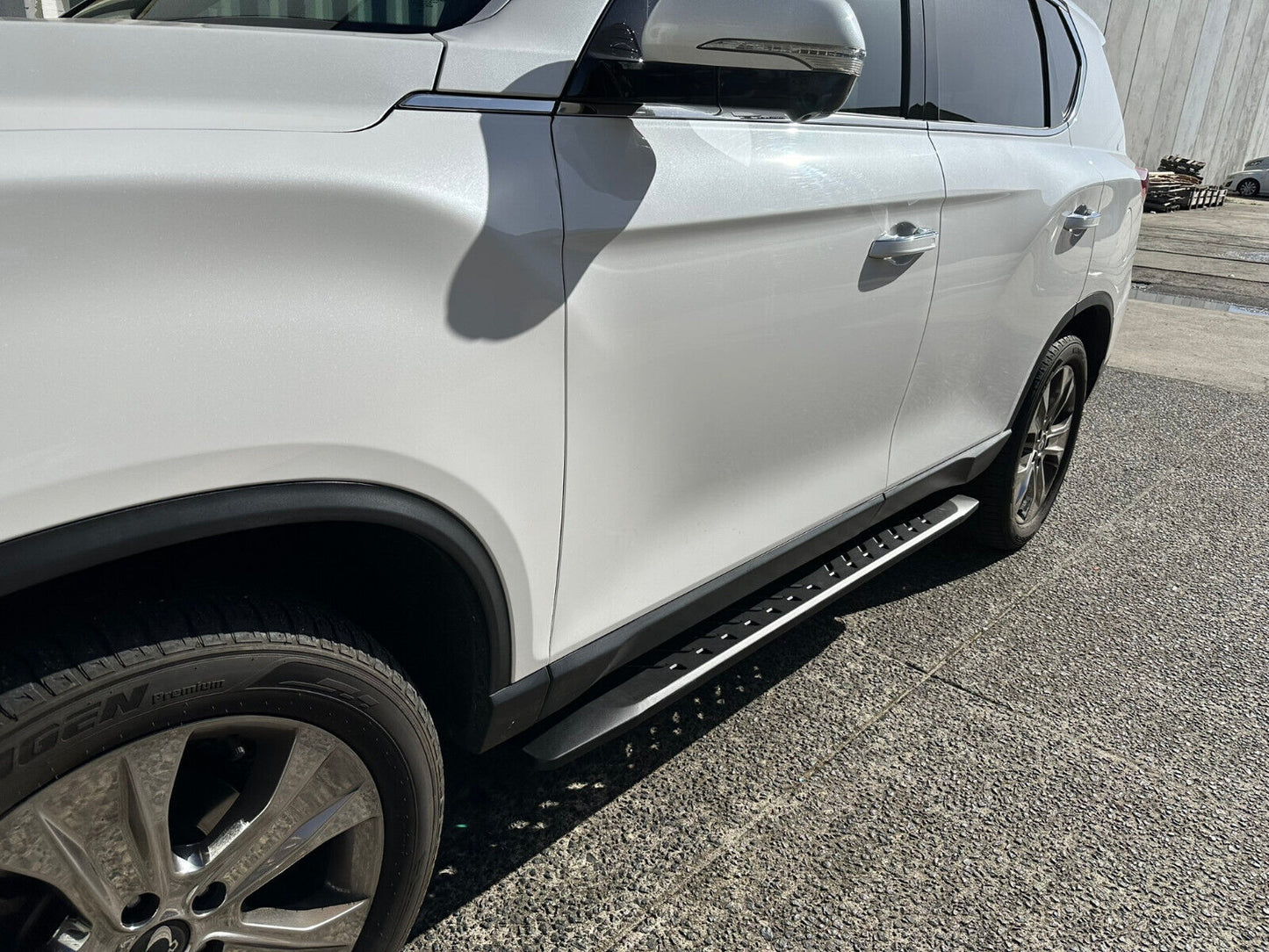 Steel Side Steps Running Boards for SsangYong Rexton 2019-2024 All Models(SHARK)