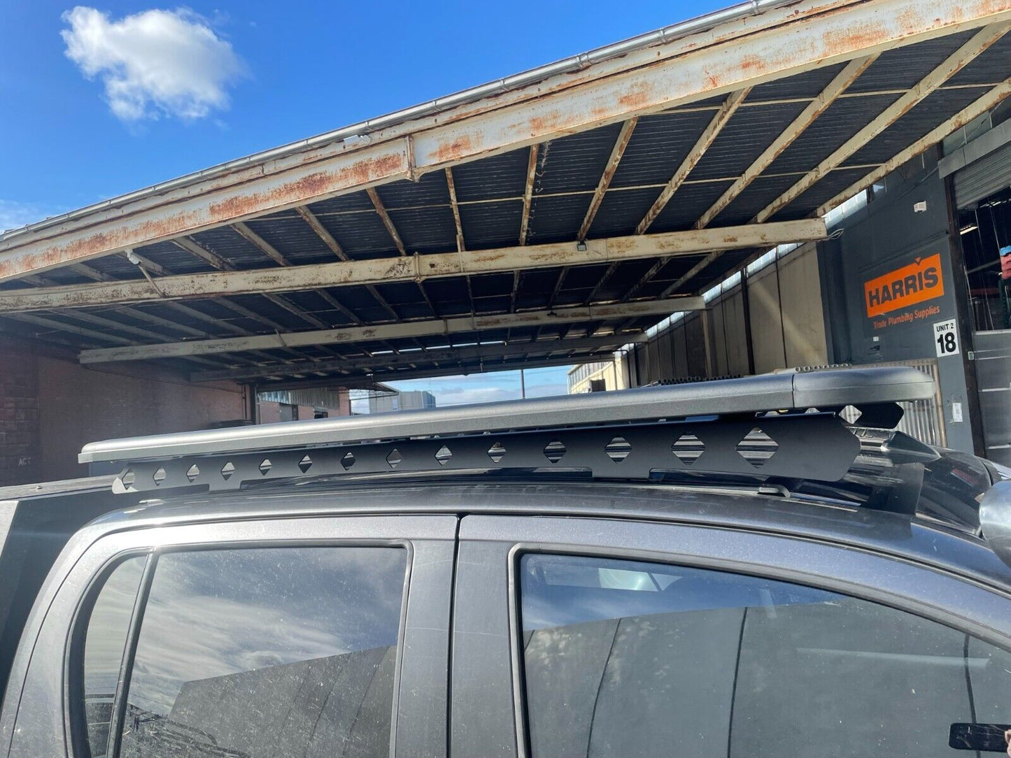 1530x1250mm Alloy Platform FLAT  Roof Rack for Toyota Hilux 2015 - 2024 Dual Cab
