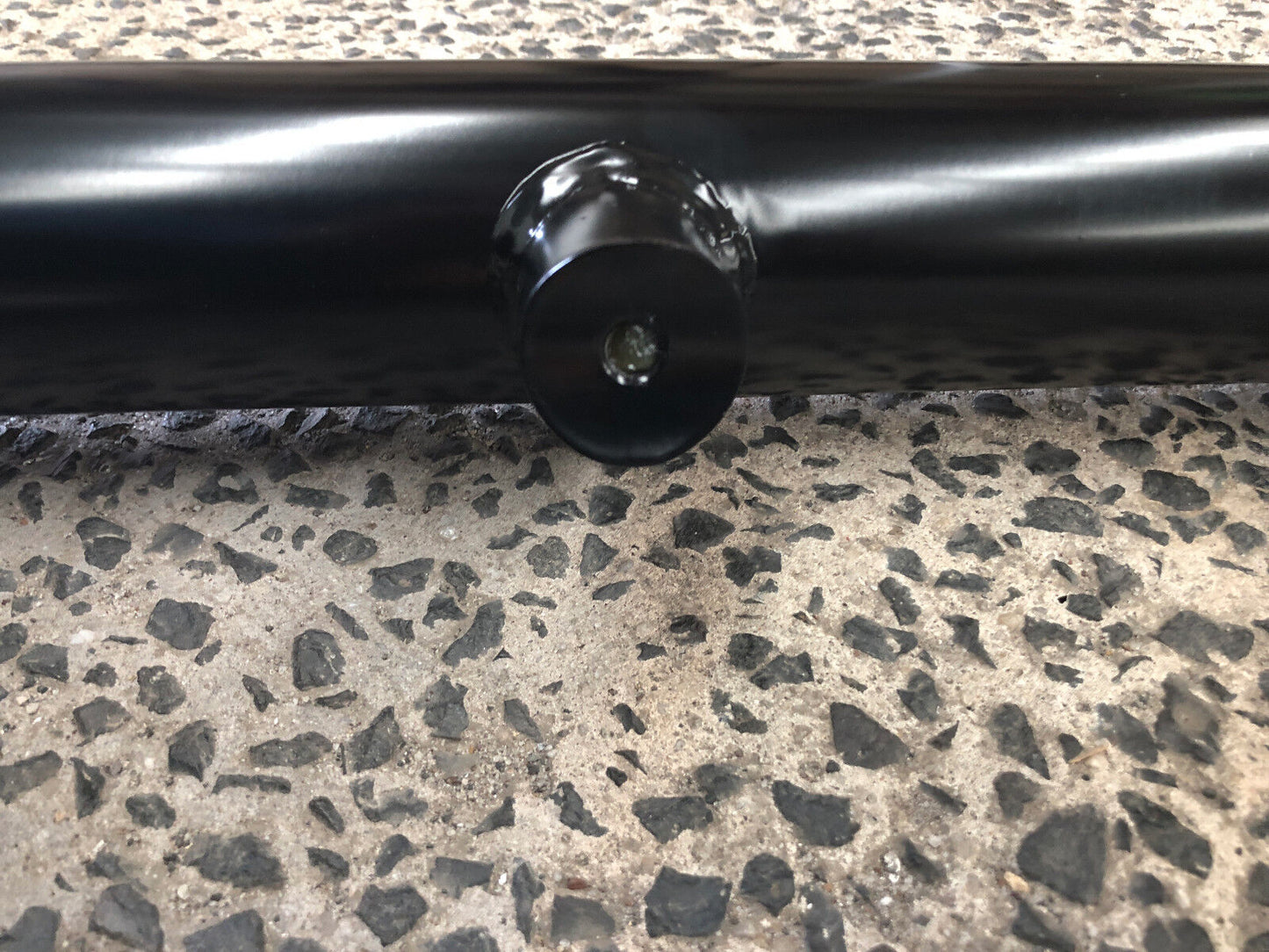 BLACK STEEL Ladder Rack/Sports Bar Extension Bar Steel Black 1500mm