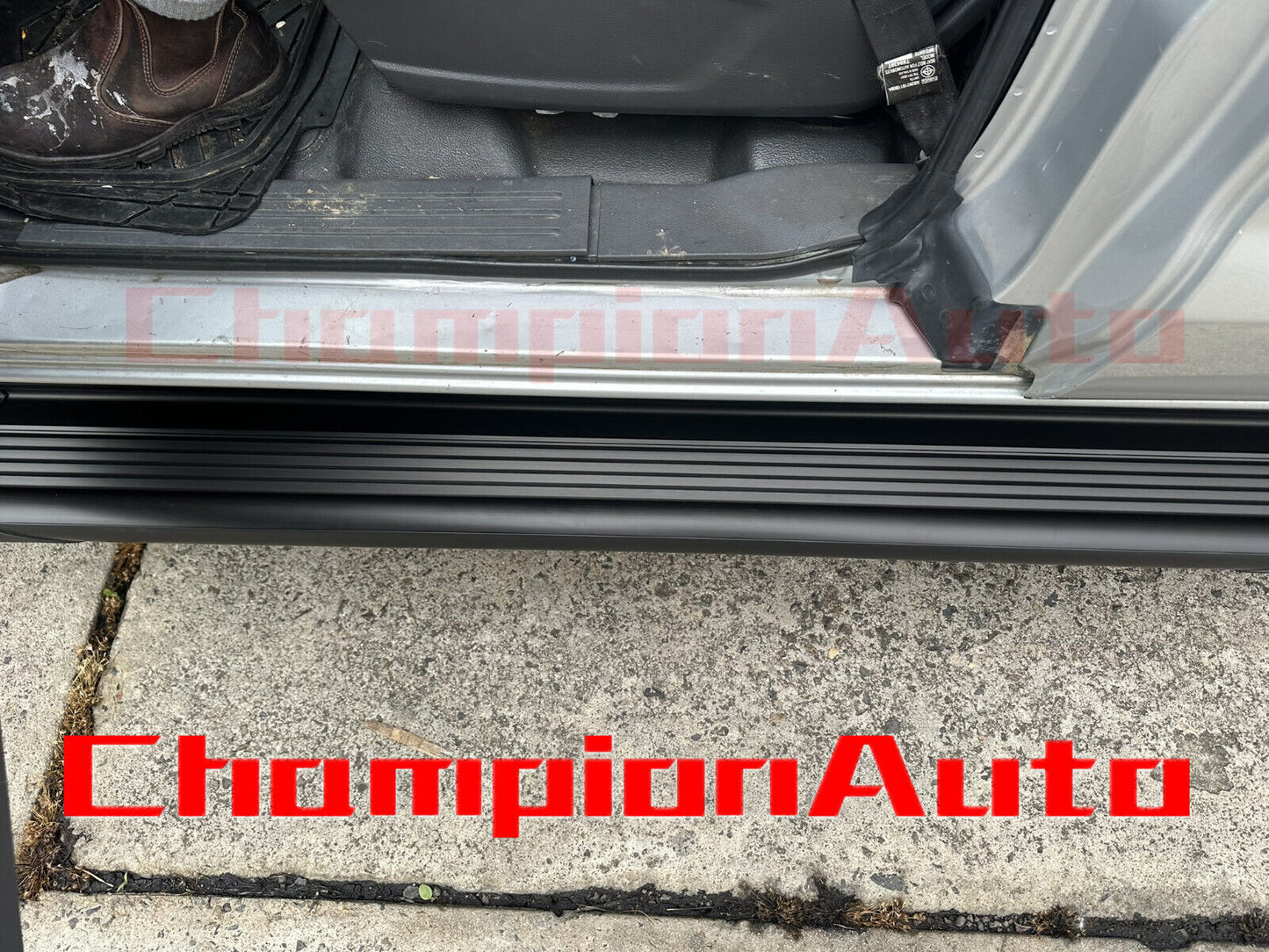 Black ALLOY Side Steps For Isuzu Dmax D-max Space Cab 09/2020-2024 (CBB )