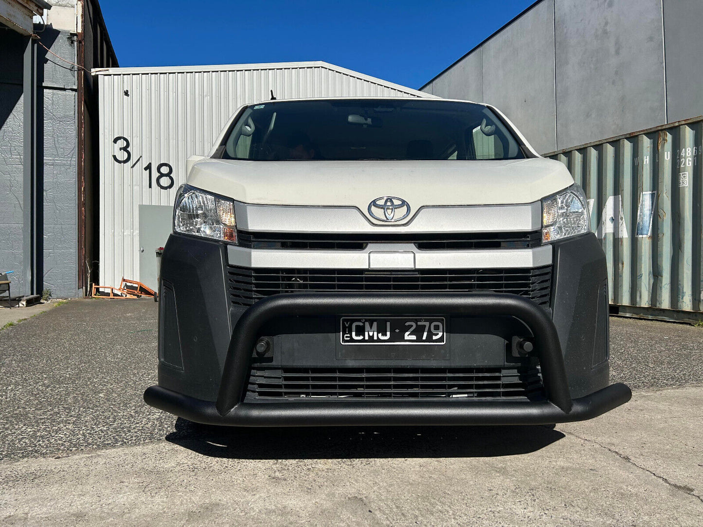 WIDE Nudge Bar AND Rear Bar Rear Step for Toyota Hiace LWB SLWB 05/2019 -2024