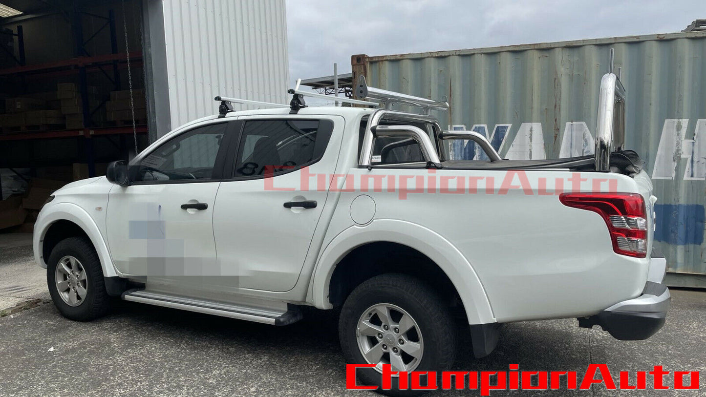 Roof Racks Aluminum Silver Cross Bars 52'' Mistubishi Triton MQ 2015-2019