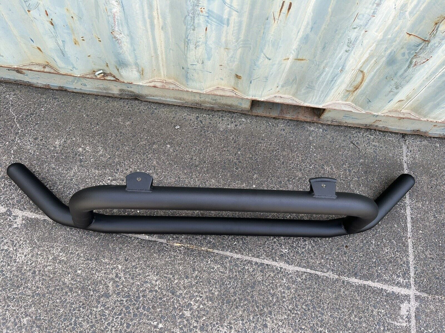 WIDE Matt Black Steel Nudge Bar For the New Toyota Hiace SLWB  05/2019- 2024