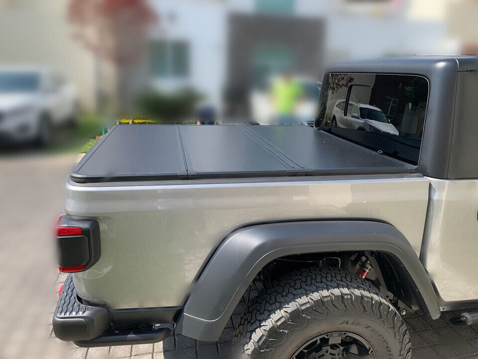 Alloy Folding Tri-Fold HARD Cover For Jeep Gladiator JT Truck Bed 2020-2024