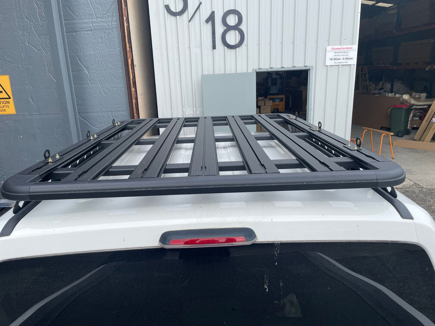 1530x1250mm Alloy Platform Roof Rack for Isuzu D-MAX Dual Cab 09/2020-2024