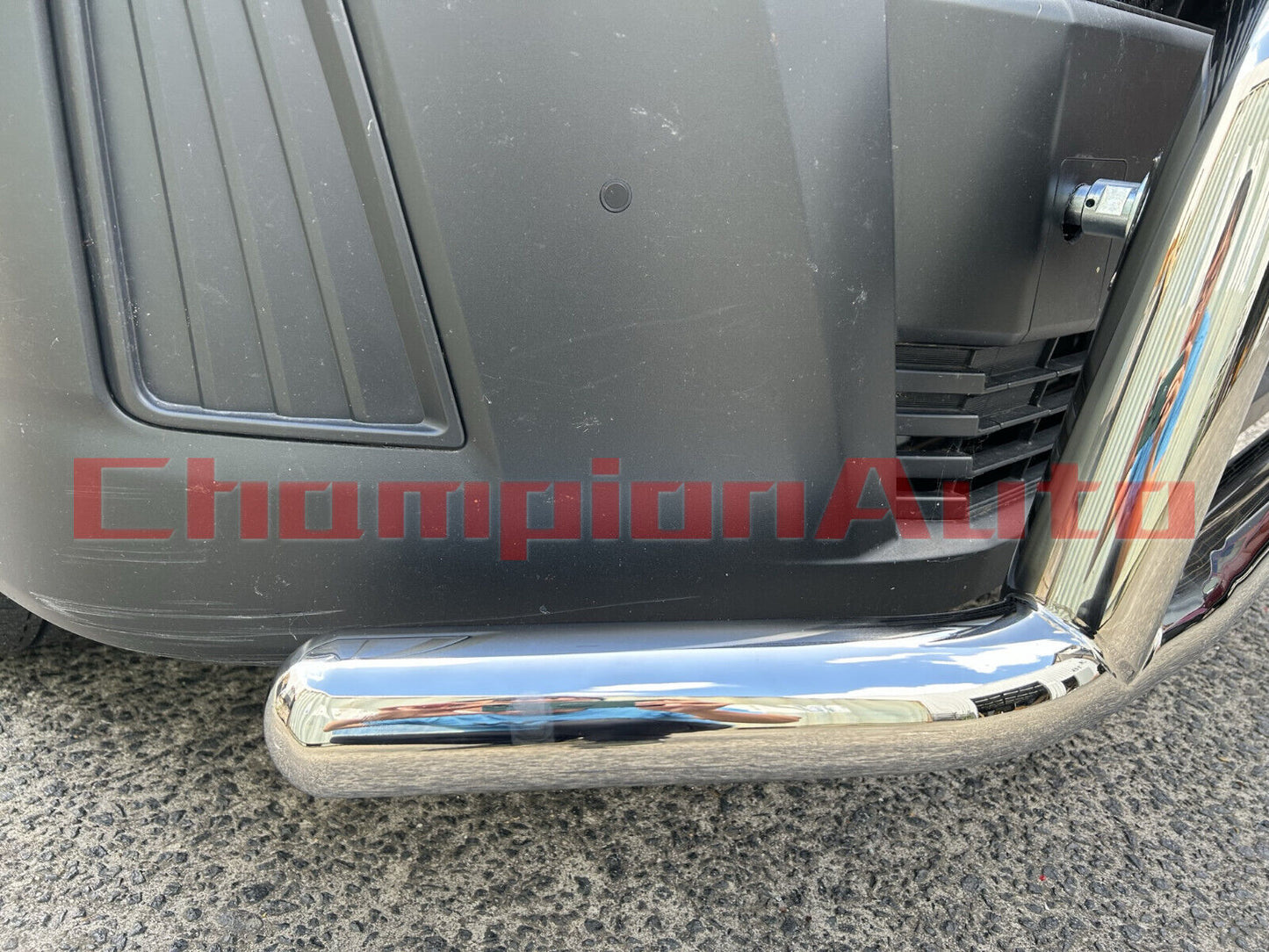 WIDE Stainless Steel Silver Nudge Bar For New Toyota Hiace SLWB 05/2019 -2024