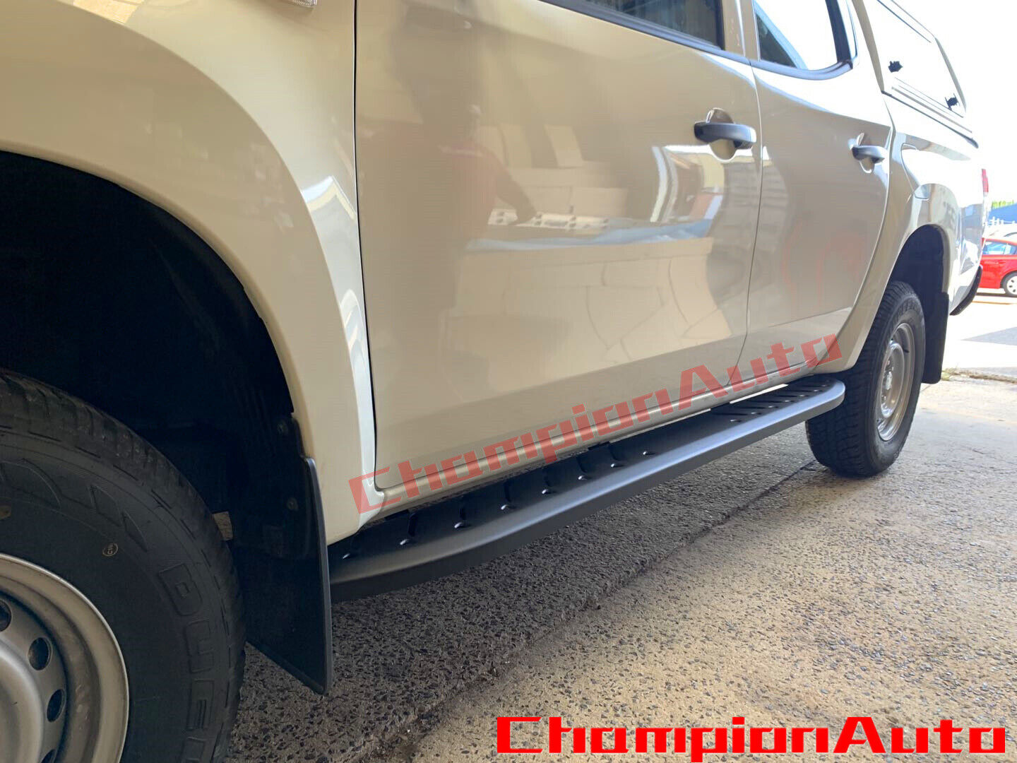 Side Steps Running Boards FOR Mitsubishi Triton MR Double Cab 2019+ (Shark Bar)
