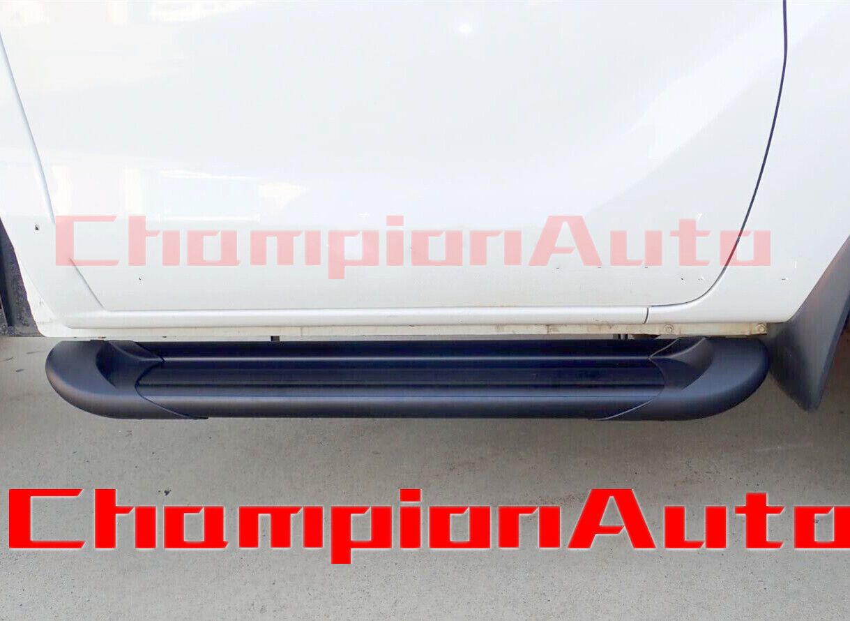 Black Side Steps For Single Cab Isuzu D-max Dmax 09/2020 -2024 (CBB)