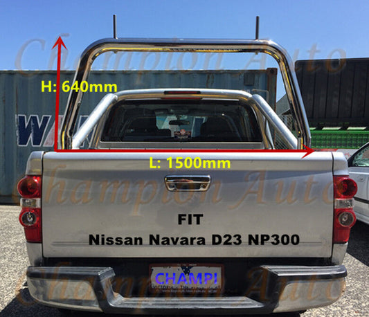 3'' Stainless steel Ladder Rack Nissan Navara D23 NP300 Tub 2015 -2021