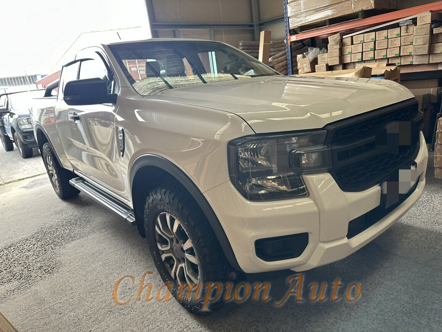 Black Alloy Side Steps for Ford Ranger Super Cab 2012-08/2020 (HD24)