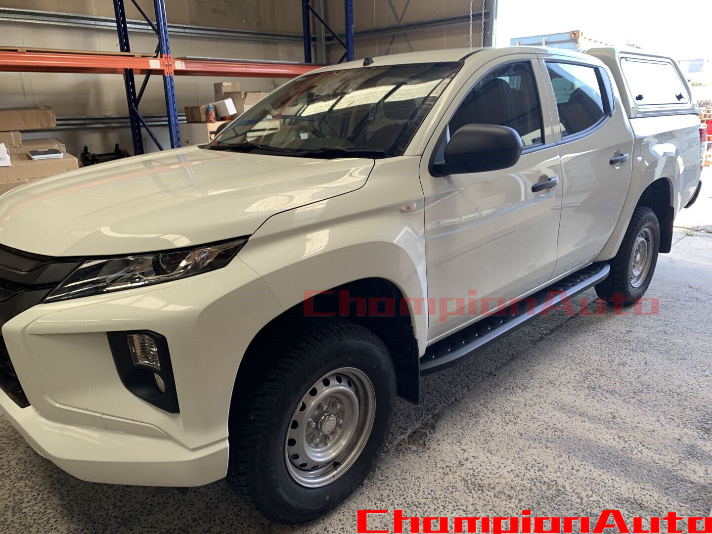 Side Steps Running Boards FOR Mitsubishi Triton MR Double Cab 2019+ (Shark Bar)