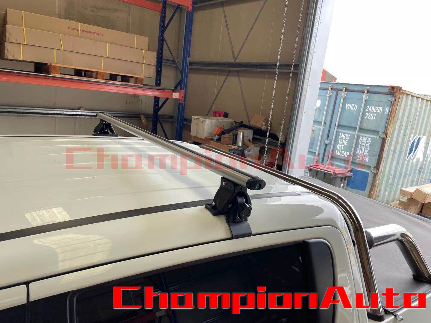 single Roof Rack Aluminum Silver Cross Bars 52'' Mistubishi Triton MQ 2015-2019