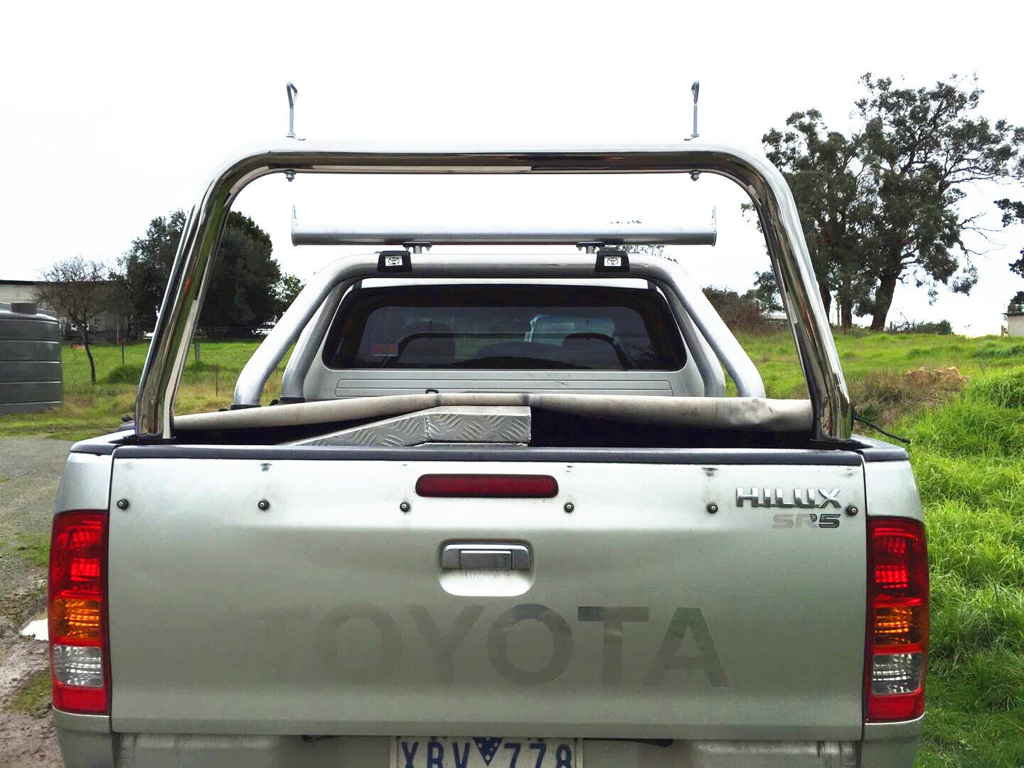 Ladder Rack with extension bar fit Toyota Hilux SR5 A-deck only 2015-2024 TUB