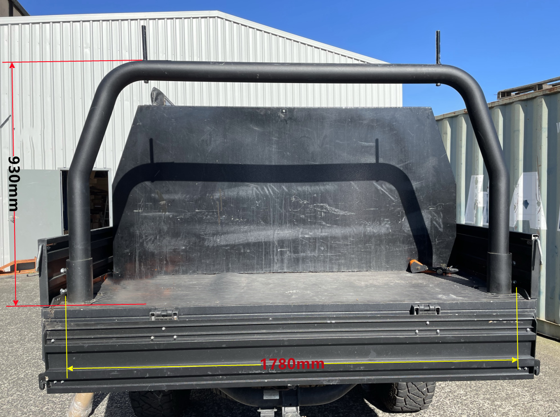 Black Powder Coated Steel Ladder Rack universal FOR trays W:1780mm x H:930mm