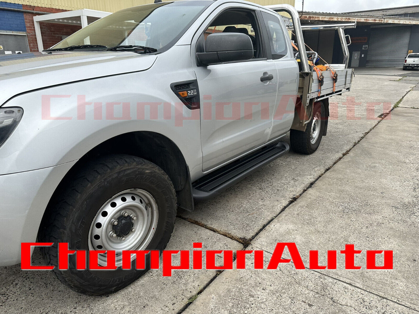 Black ALLOY Side Steps For Isuzu Dmax D-max Space Cab 09/2020-2024 (CBB )