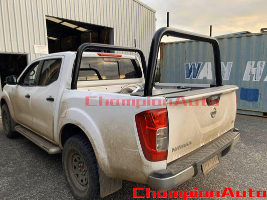 A pair of 3" Black Powder Coated ladder rack for Nissan Navara NP300 D23 Tub