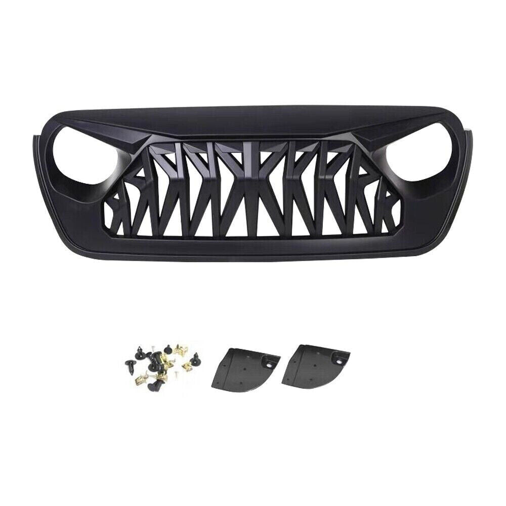 Matte Black ABS Plastic Shark Grille for Jeep Wrangler JL 2019+ ALL models