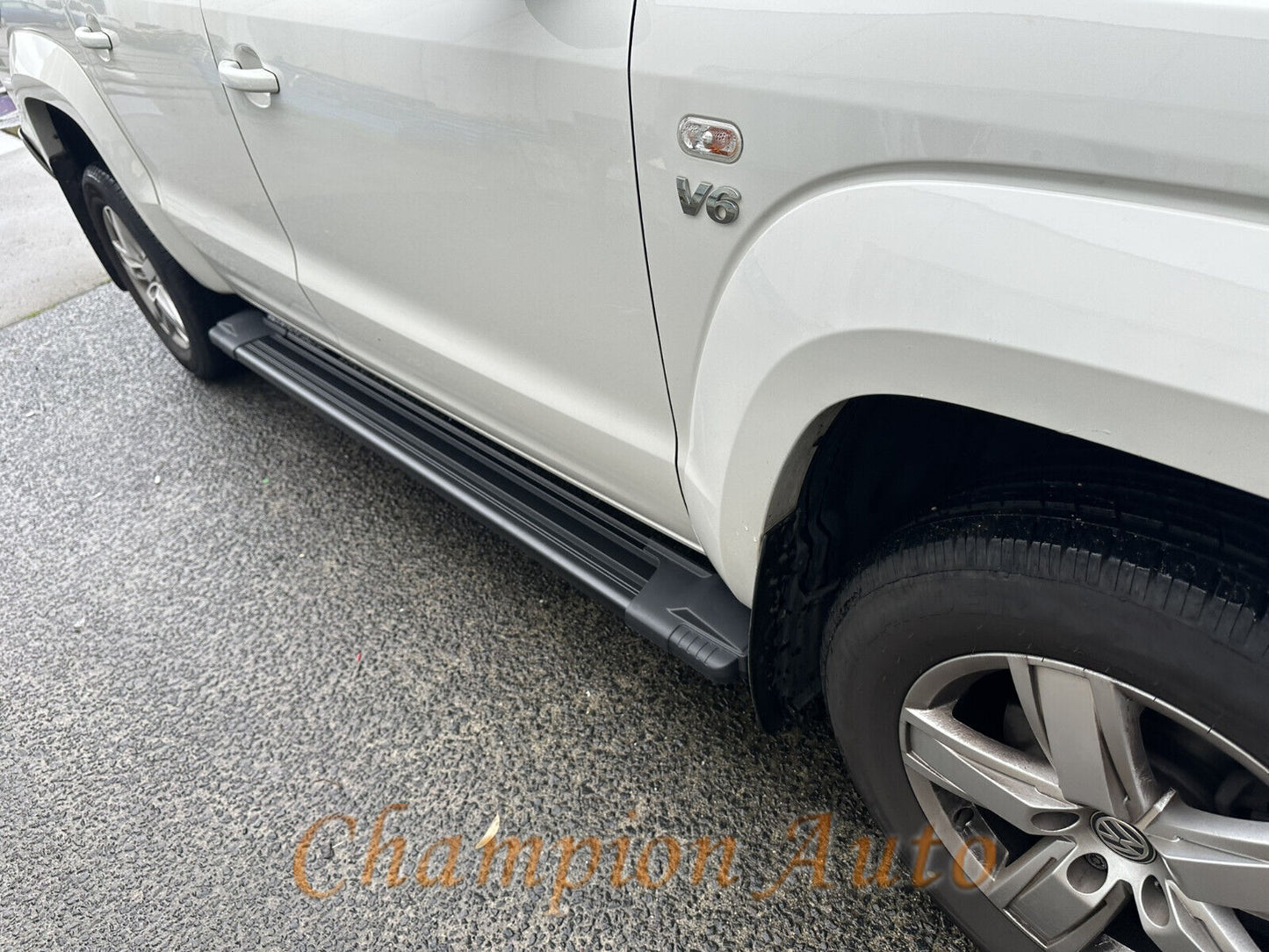 Black Alloy Side Steps For Mazda BT50 BT-50 Double Cab 2012-2021 (HD24)