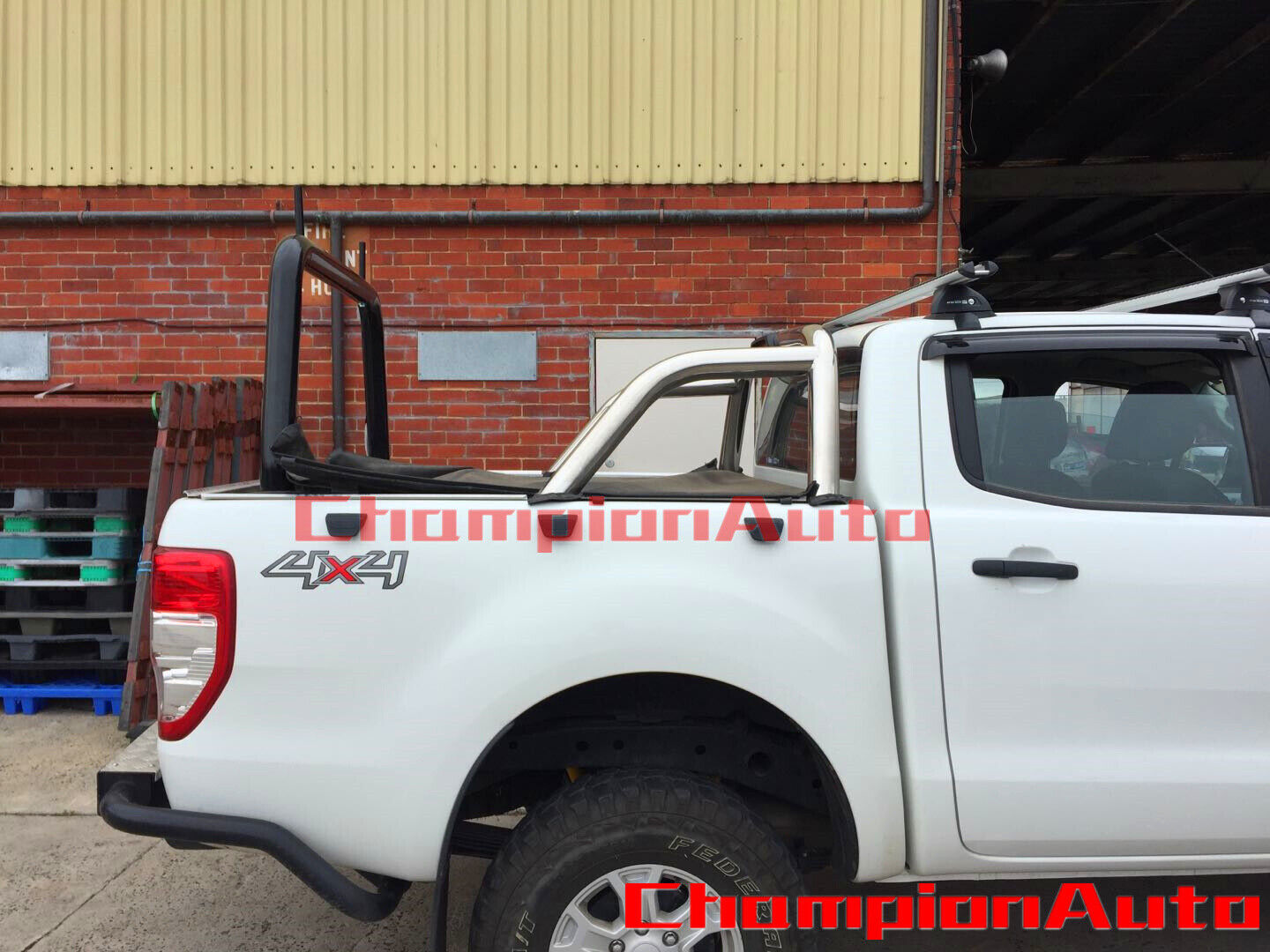 Black Steel Ladder Rack + Extension Bar for Mazda BT50 2012-2020