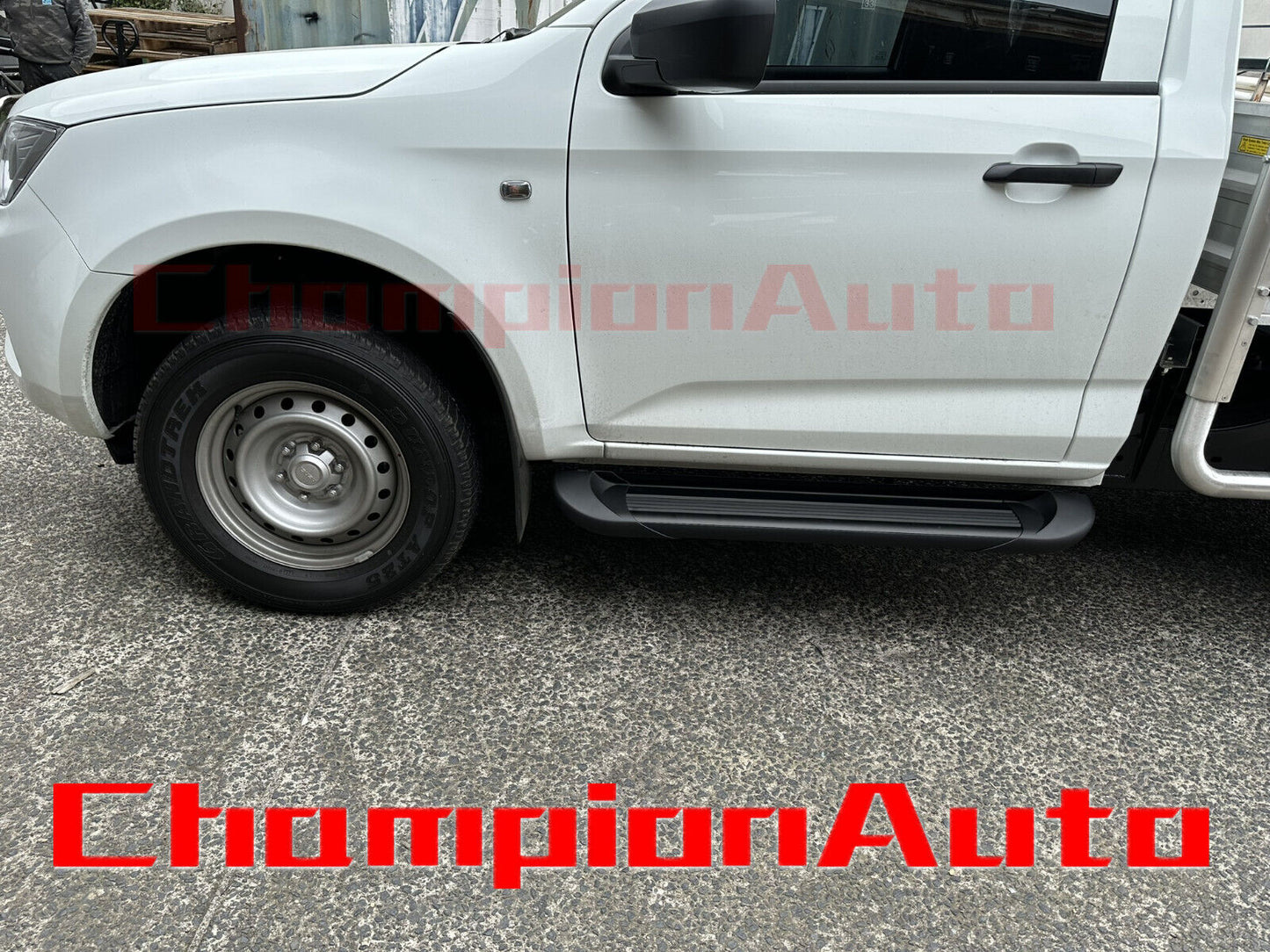 Black Side Steps For Single Cab Isuzu D-max Dmax 09/2020 -2024 (CBB)