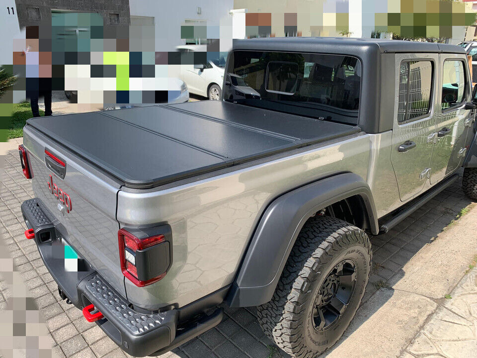 Alloy Folding Tri-Fold HARD Cover For Jeep Gladiator JT Truck Bed 2020-2024