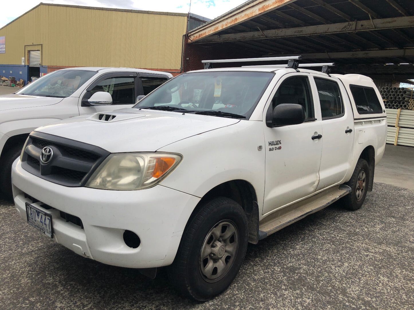 Silver Roof Racks Aluminum Two Cross Bars 52'' fit Toyota Hilux 2005-2015