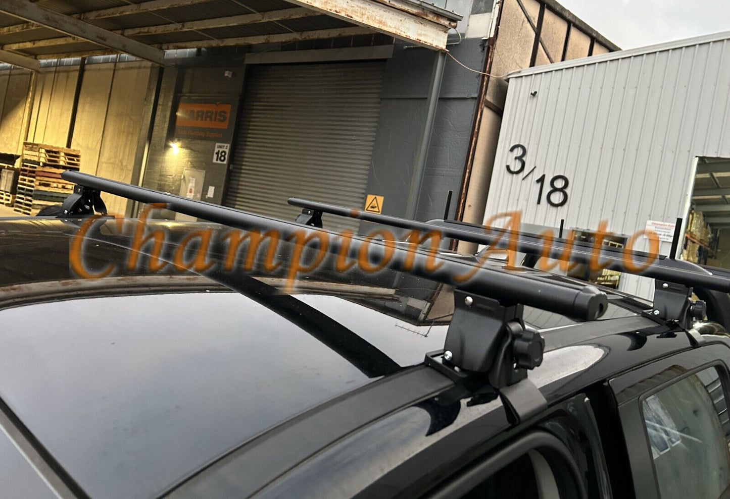 Roof Racks Black Two Cross Bars 142cm Colorado/ D max D-MAX 2012-08/2020