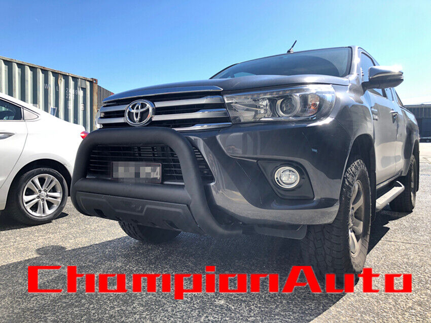 Matt Sandy Black Steel Nudge Bar 3.5'' FOR Toyota Hilux 2015 - 2020