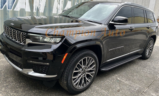 BLACK Alloy Side Steps For Jeep Grand Cherokee WL 7 SEAT  02/2022-2024 (XRB)